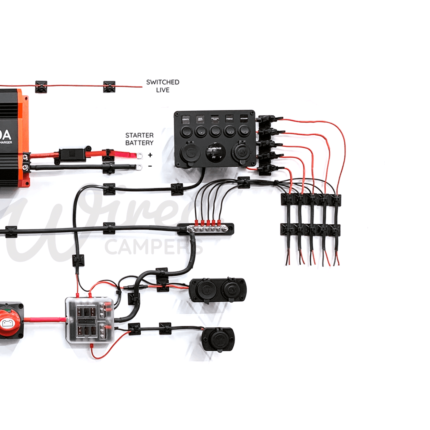 Wired Campers 20A DC-DC & 12V Accessory Complete Camper Van Kit