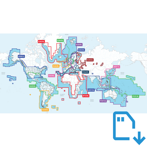 Navionics+ Large Chart: Blank Download Card