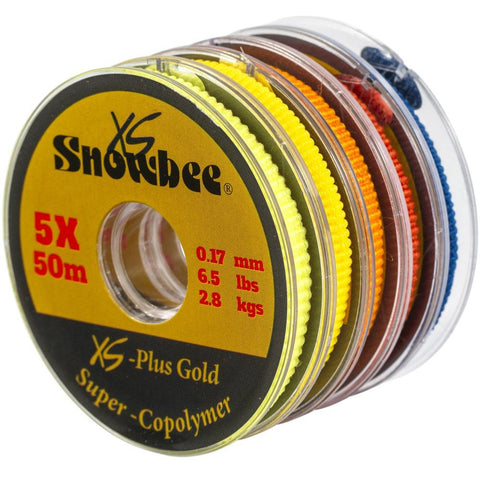 Snowbee XS-Plus Gold Super-Copolymer Line Clear 50m - 8.5lbs