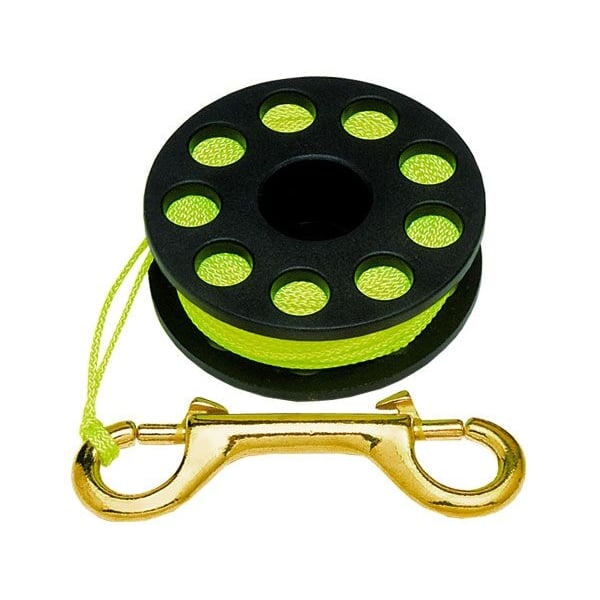Innovative Scuba Concepts Scuba Diving Finger Spool (65ft) And Double Ended Brass Clip - waterworldsports.co.uk