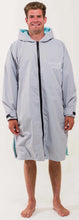 White Water Pro Changing Robe Grey Outer-Shell, Blue Lining Large - waterworldsports.co.uk