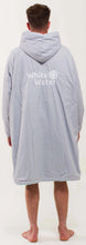 White Water Pro Changing Robe Grey Outer-Shell, Blue Lining Large - waterworldsports.co.uk