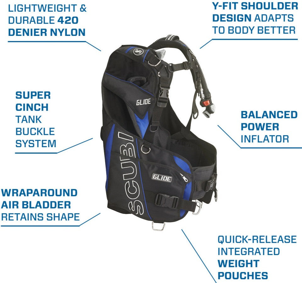 Scubapro Glide BCD with Balanced Power Inflator - waterworldsports.co.uk