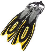 Cressi Frog Plus Fins (Black/Yellow) - waterworldsports.co.uk