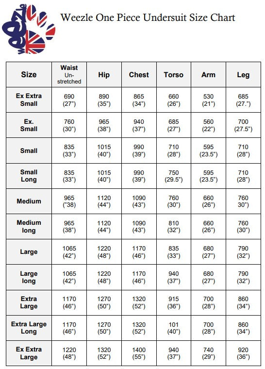 Weezle Extreme One Piece Undersuit (for Drysuits) - waterworldsports.co.uk