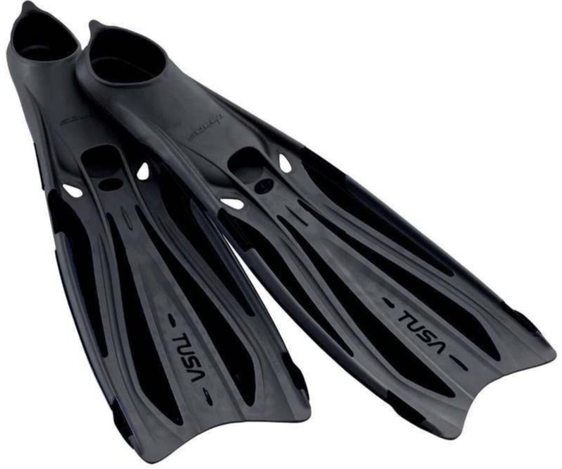 TUSA FF23 SOLLA Full Foot Fins (Black) - waterworldsports.co.uk