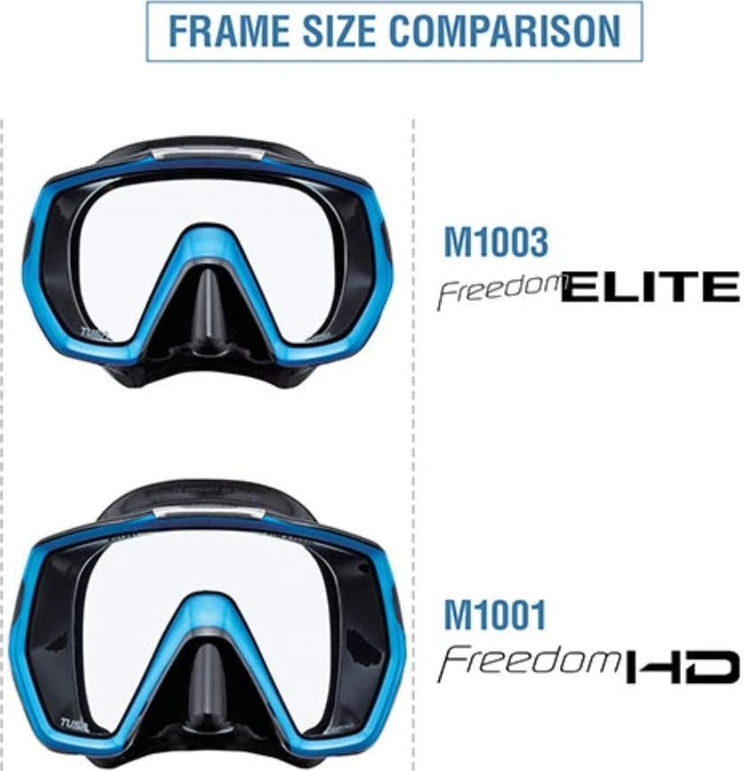 TUSA M1003 Freedom ELITE Dive Mask - waterworldsports.co.uk