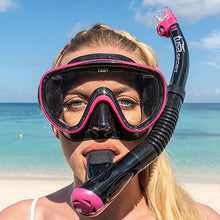 TUSA SPORT UC1625 Dive Mask and Snorkel Set ADULT Black Series - waterworldsports.co.uk