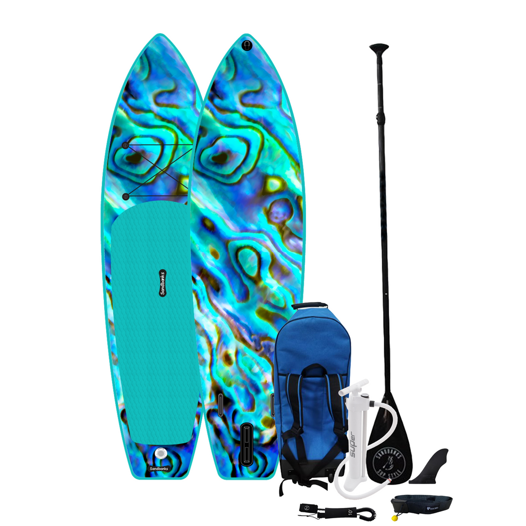 Sandbanks Style Ultimate Paua 10'6'' iSUP Paddleboard (Package Deal) - waterworldsports.co.uk
