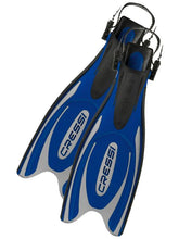 Cressi Frog Plus Fins (Blue/Silver) - waterworldsports.co.uk